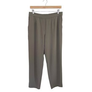 Aritzia Babaton Conan Pant Slim Leg Pull On Ankle Trouser Mossy Stone 12